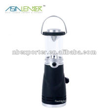 4 LED dynamo rechargeable lantern lamp